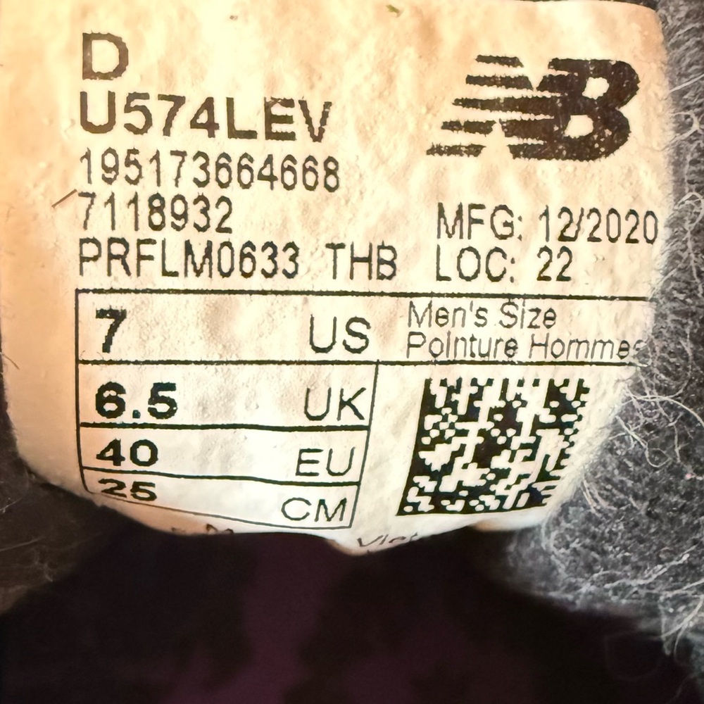 New Balance 574 My Story Matters Black History Month Sneaker Black Purple Size 7 - Picture 16 of 16